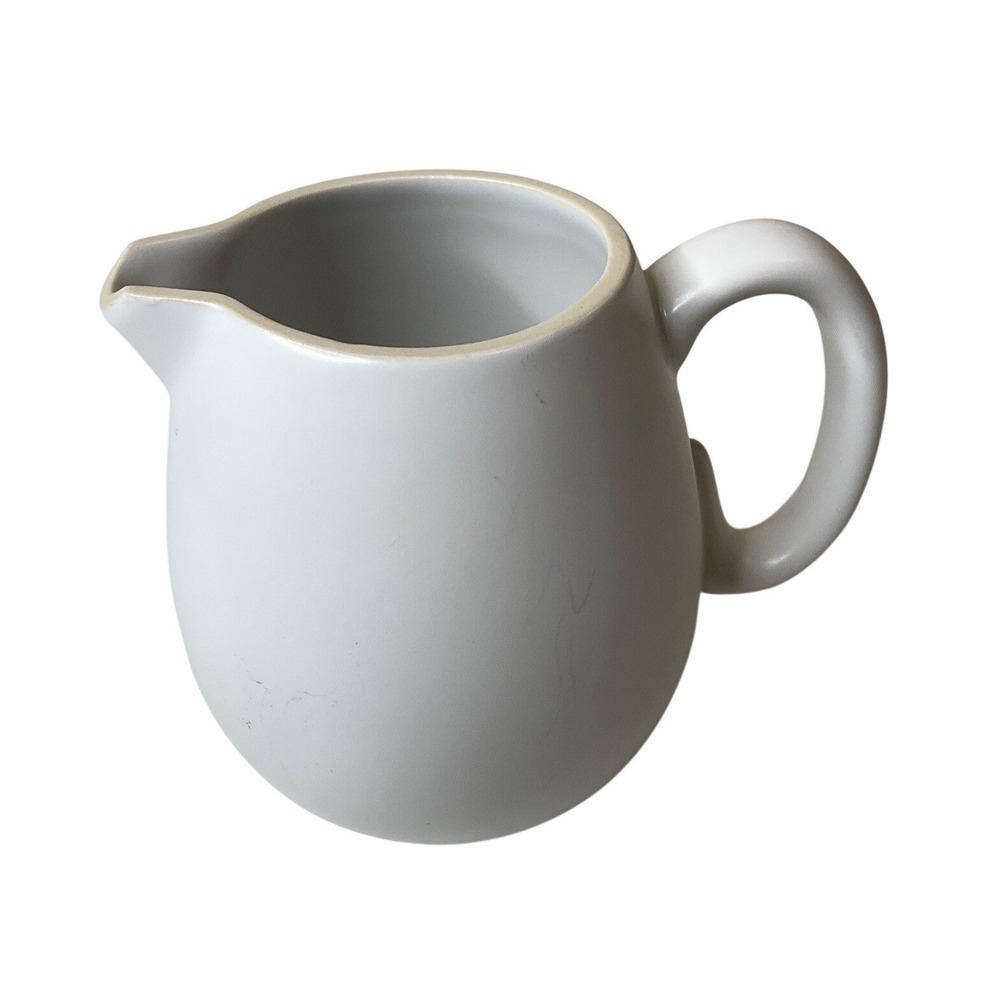 Vera Wang Naturals Wedgwood Creamer Pitcher White Matte Modern Discontinued